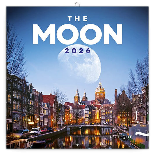 Lemeznaptár REALSYSTEM 300x300mm The moon 2026. kép