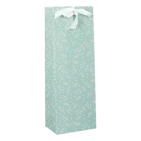 Italtasak CREATIVE Deluxe Plus  13x36x9 cm fagyöngy matt világoszöld sodort füles masnival kép