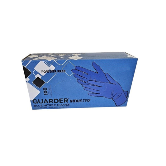 Gumikesztyű nitril púdermentes XL 100 db/doboz GUARDER® Industry kék kép