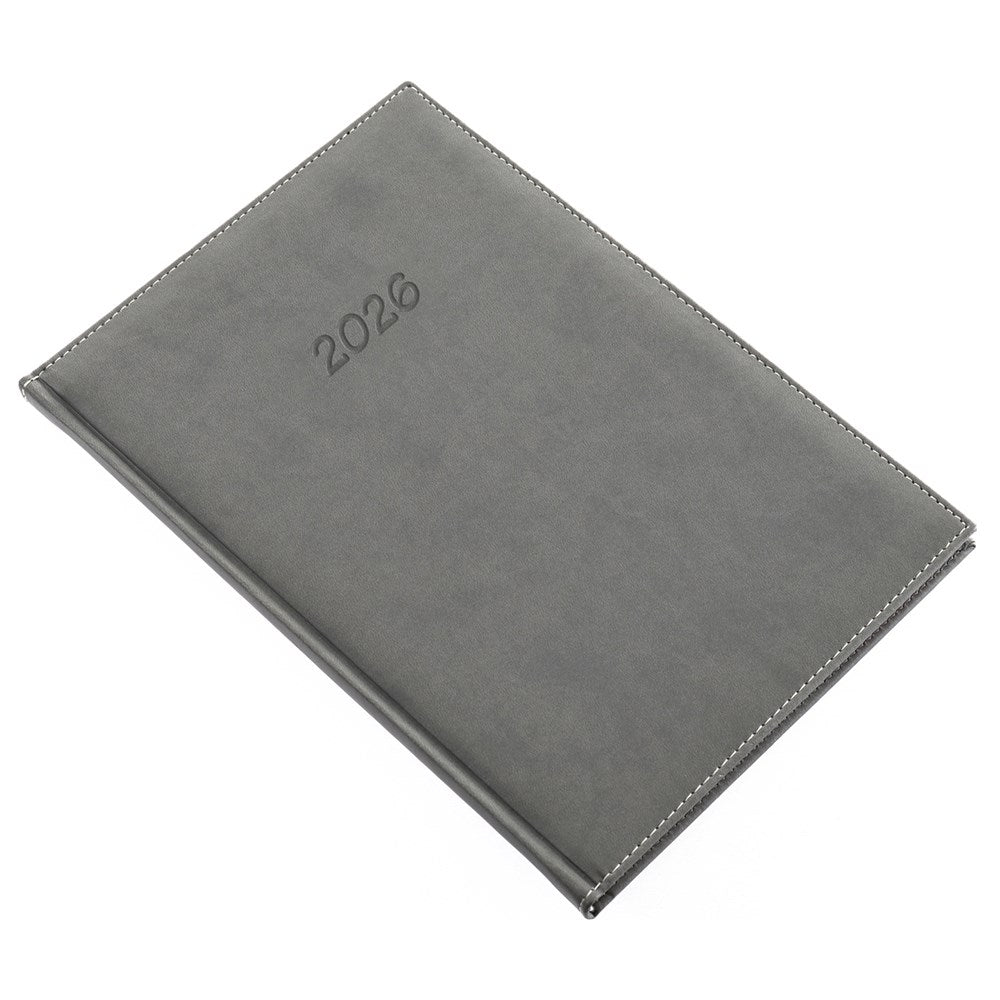 Határidőnapló REALSYSTEM Bolero B/5 heti sárga lapos szürke 2026. kép