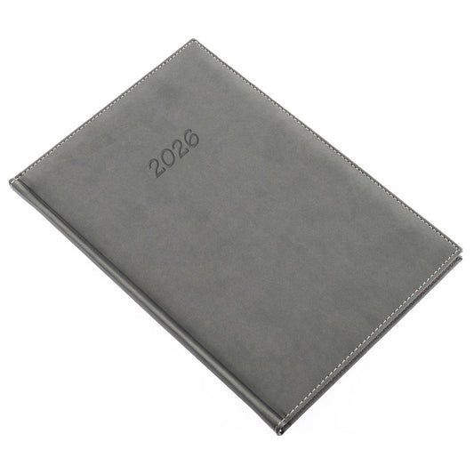 Határidőnapló REALSYSTEM Bolero B/5 heti sárga lapos szürke 2026. kép