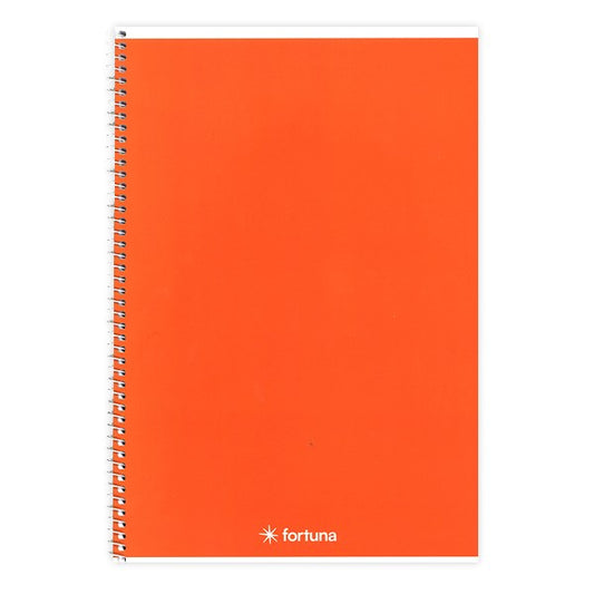 Spirálfüzet vonalas FORTUNA Monocolor A/4 70 lapos narancssárga kép