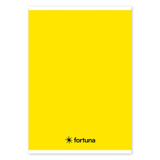 Füzet vonalas FORTUNA Monocolor A/5 32 lapos sárga kép