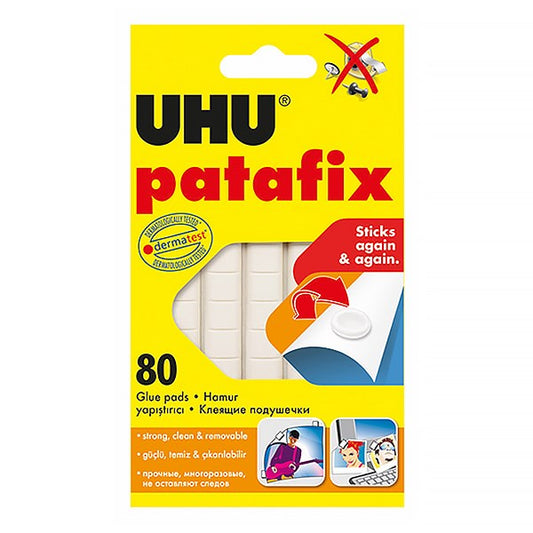 Gyurmaragasztó UHU Patafix fehér 80 kocka/csomag kép