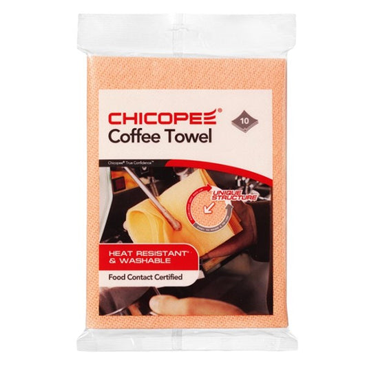 Törlőkendő mosható CHICOPEE Coffee Towel kávé kendő 43 x 32 cm narancssárga 10 darabos kép