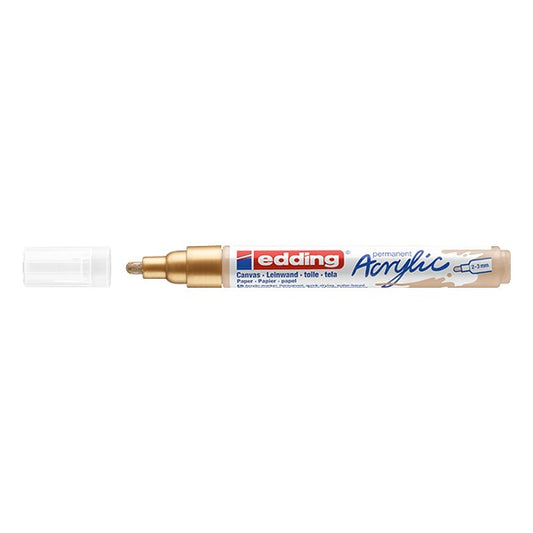 Akril marker EDDING 5100 M 2-3 mm arany kép