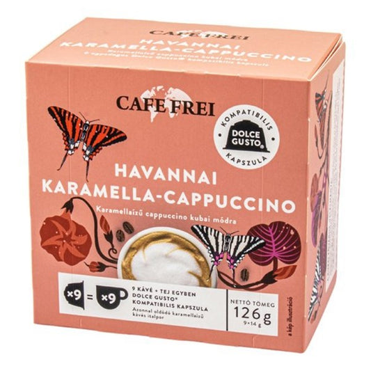 Kávékapszula CAFE FREI Dolce Gusto Havannai Caramel Cappuccino 9 kapszula/doboz kép