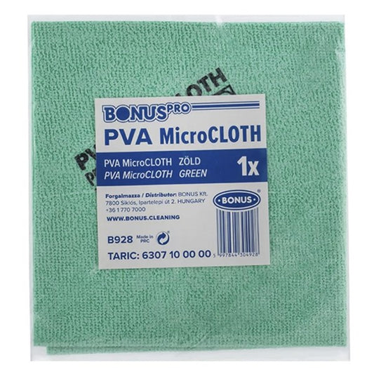 Törlőkendő mikroszálas BONUS pro PVA microloth Bioactive 39x36cm zöld kép