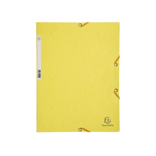 Gumis mappa karton  prespán A/4 Exacompta citromsárga kép