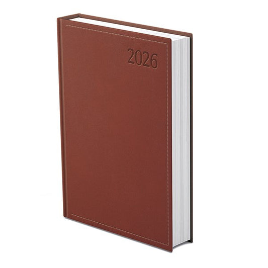 Határidőnapló TOPTIMER Traditional T020 B/5 napi fehér lapos bordó 2026. kép