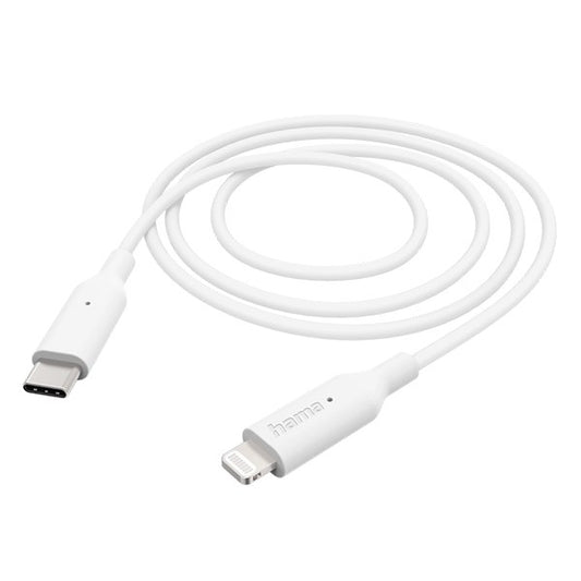 Adatkábel HAMA Lightning/USB-C 1m fehér kép