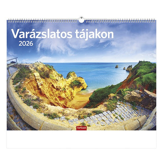 Falinaptár TOPTIMER T093 420x310mm fekvő Varázslatos tájakon 2026. kép