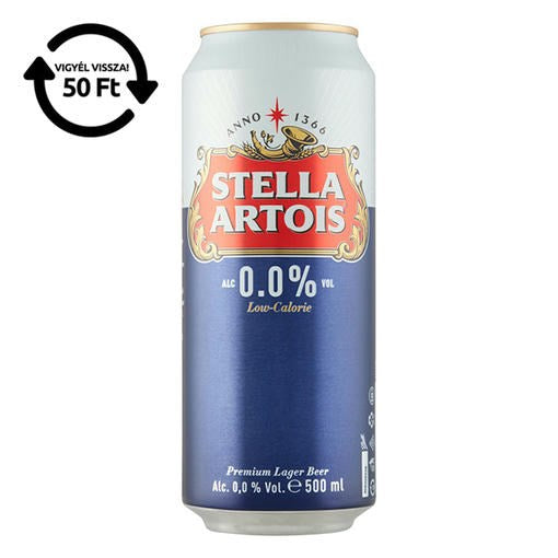 Alkoholmentes sör STELLA ARTOIS 0,0% 500 ml DRS kép