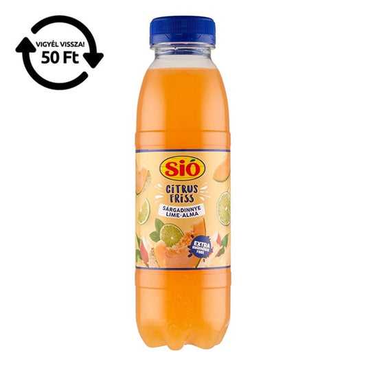 Gyümölcslé SIÓ CitrusFriss Sárgadinnye-lime-alma 11% 0,4L DRS kép