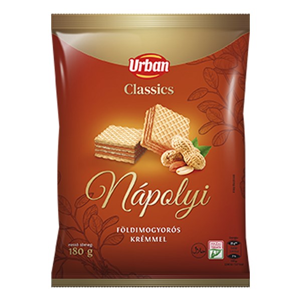 Töltött ostya URBAN Classic földimogyorós 180 g kép