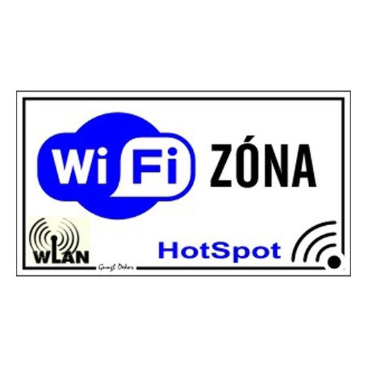 Piktogram WI-FI zóna fehér kép