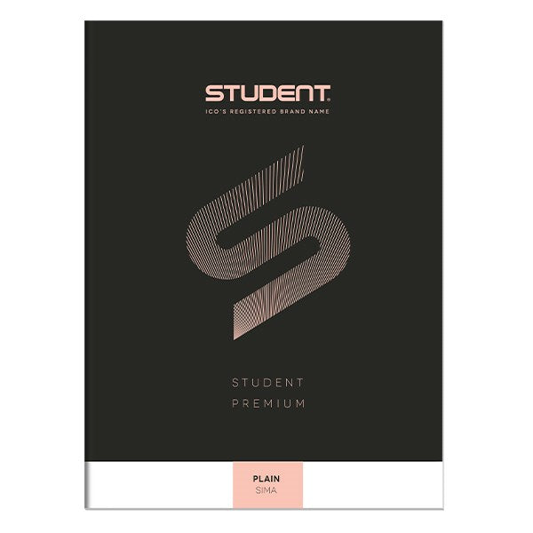 Füzet sima ICO Student Black Prémium A/4 80 lapos kép