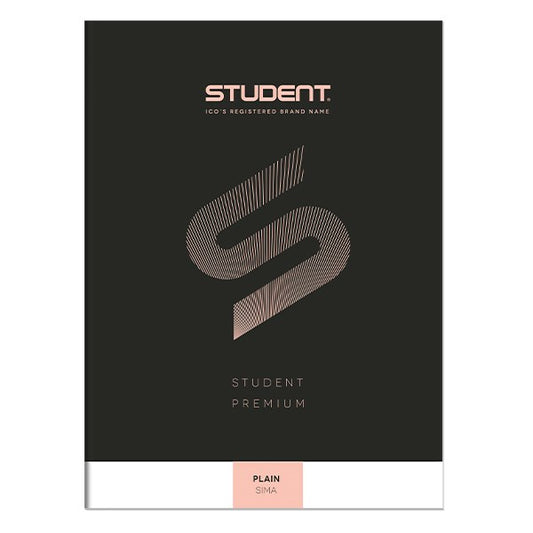Füzet sima ICO Student Black Prémium A/4 80 lapos kép