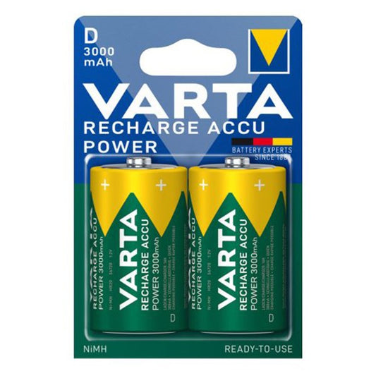 Akkumulátor góliát VARTA Recharge Accu Power D 2x3000 mAh kép