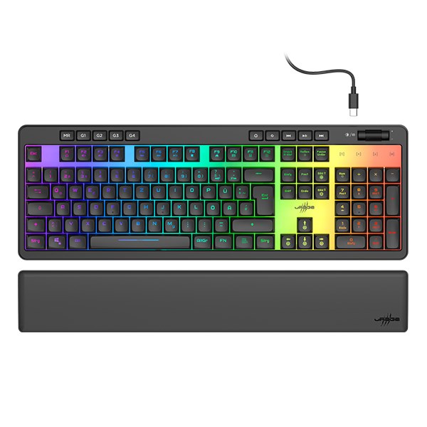 Billentyűzet vezetékes URAGE Exodus 515 Illuminated RGB fekete kép