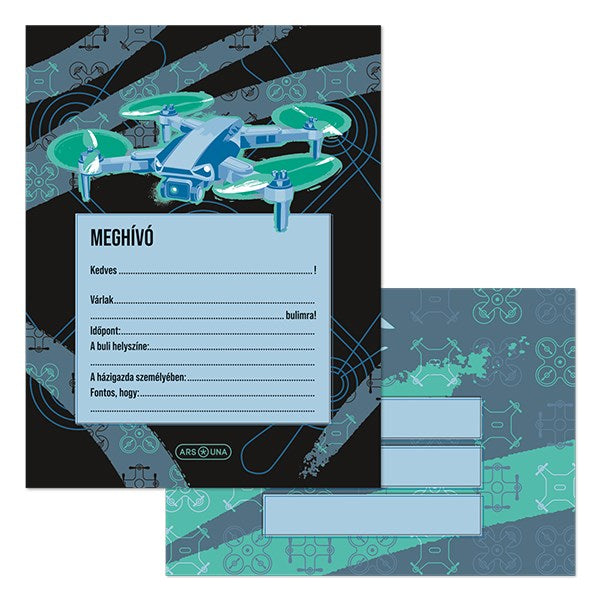 Partimeghívó ARS UNA 10 ív+10 db boríték Drone Pro kép