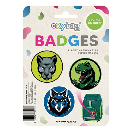 Cserélhető matrica OXY táskára 3 darabos Animal kép