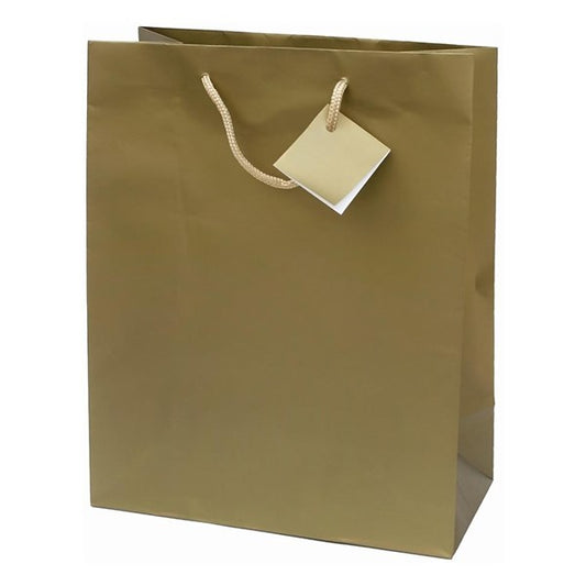 Dísztasak CREATIVE Special Simple L 26x32x12 cm egyszínű arany zsinórfüles kép