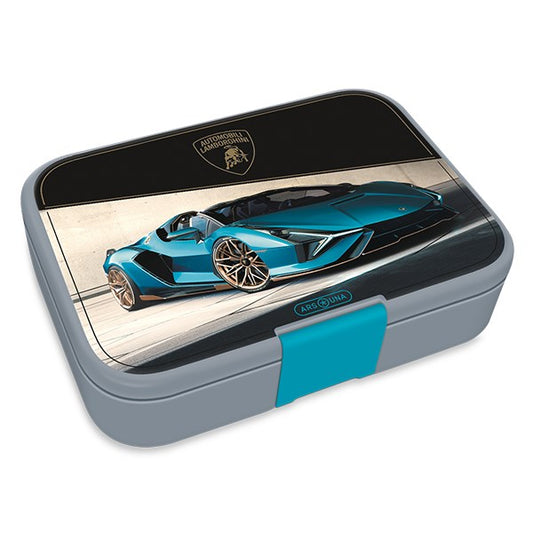 Uzsonnás doboz ARS UNA Lamborghini osztott műanyag 216x153x52 mm kép