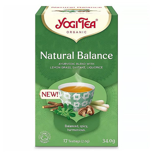 Bio tea YOGI TEA Természetes egyensúly shiitake gombával 17 filter/doboz kép