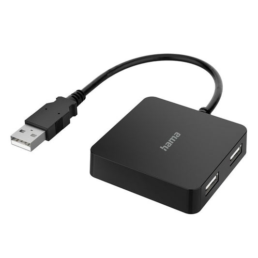 Elosztó HUB HAMA USB 2.0 + 4xUSB 2.0 fekete kép