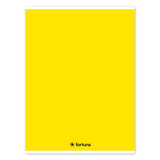 Füzet vonalas FORTUNA Monocolor A/4 32 lapos sárga kép