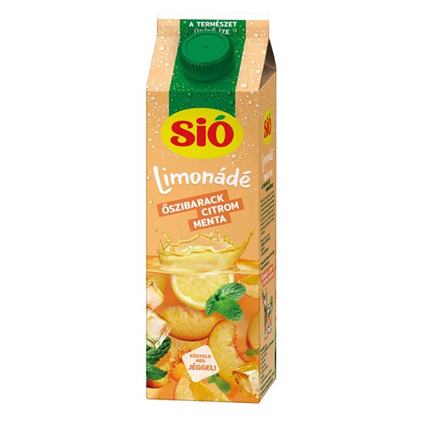 Gyümölcslé SIÓ Limonádé Őszi-citrom-menta 6% 1L kép