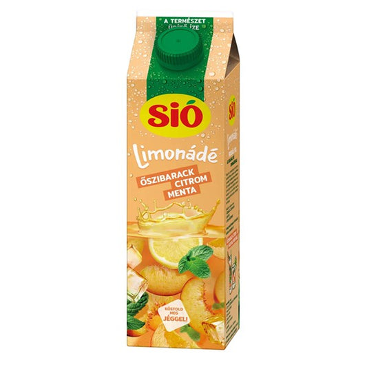 Gyümölcslé SIÓ Limonádé Őszi-citrom-menta 6% 1L kép
