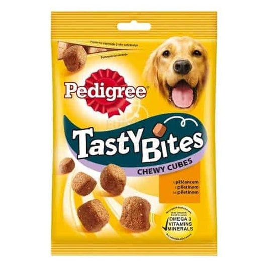 Állateledel jutalomfalat PEDIGREE Tasty Bites Chewy Cubes kutyáknak 130 g kép