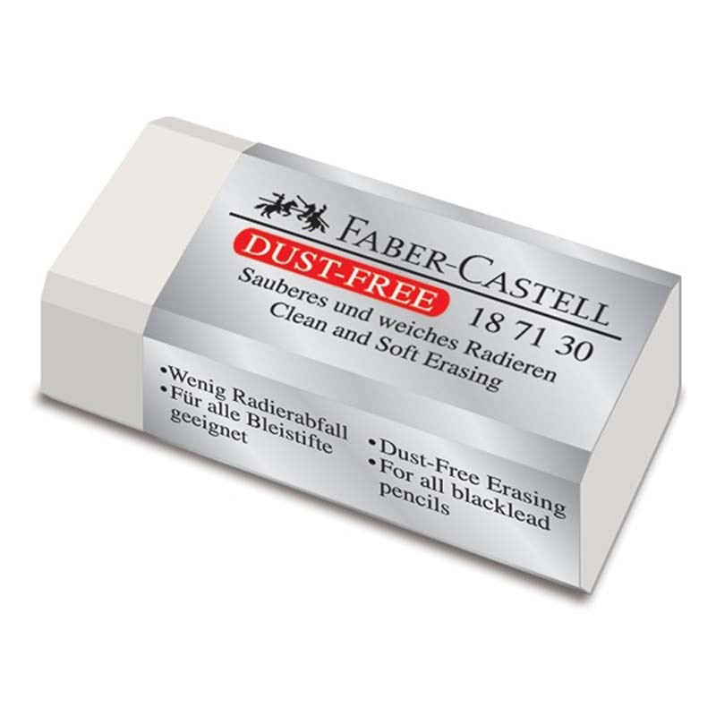 Radír FABER-CASTELL papírtokos forgács mentes 42x21x11mm fehér kép