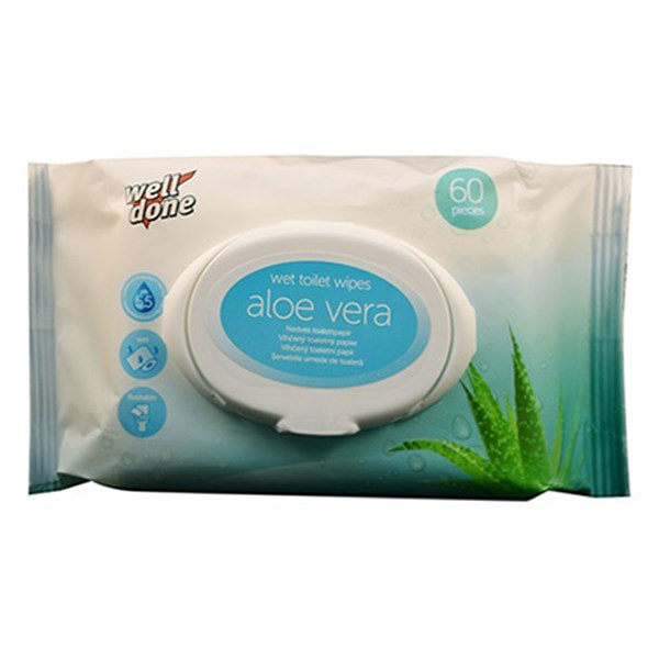 Nedves toalettpapír WELL DONE Aloe Vera 60 darabos kép