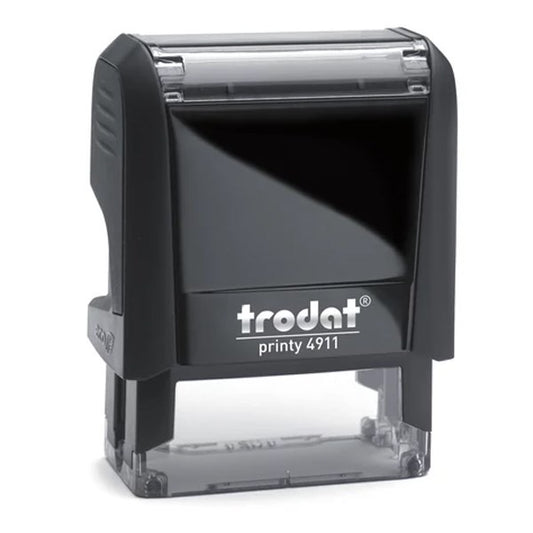 Bélyegző TRODAT Printy 4.0 4911 eco-fekete ház piros párna kép