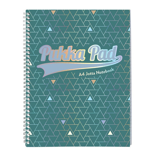 Spirálfüzet vonalas PUKKA PAD A/4 100 lapos Glee zöld kép