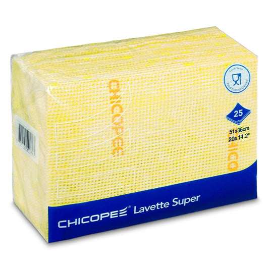 Törlőkendő konyhai CHICOPEE Lavette Super mosható 51 x 36 cm sárga 25 darabos kép