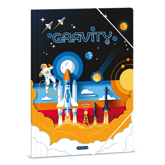 Gumis mappa A4 karton GRAVITY kép