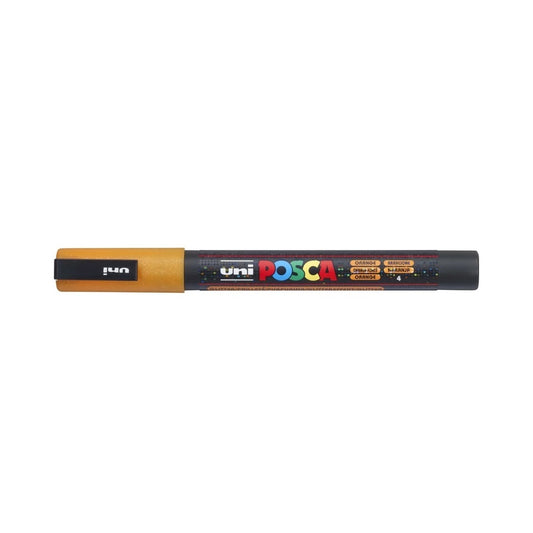 Dekormarker 0,9-1,3mm, Uni-Posca PC-3ML csillámló narancs kép