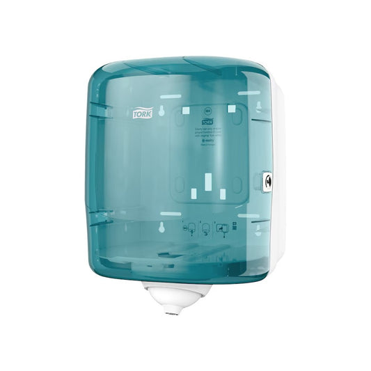 Adagoló laponkénti belsőmag adagolású törlőkhöz műanyag M4 Reflex™ Tork_473180 türkiz/fehér kép