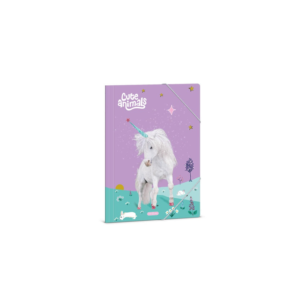 Gumis mappa A4 karton UNICORN kép