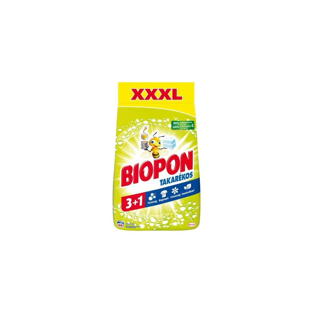 Mosópor 3,96 kg (66 mosás) fehér ruhákhoz Biopon kép