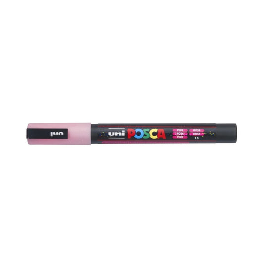 Dekormarker 0,9-1,3mm, Uni-Posca PC-3ML csillámló rózsaszín kép